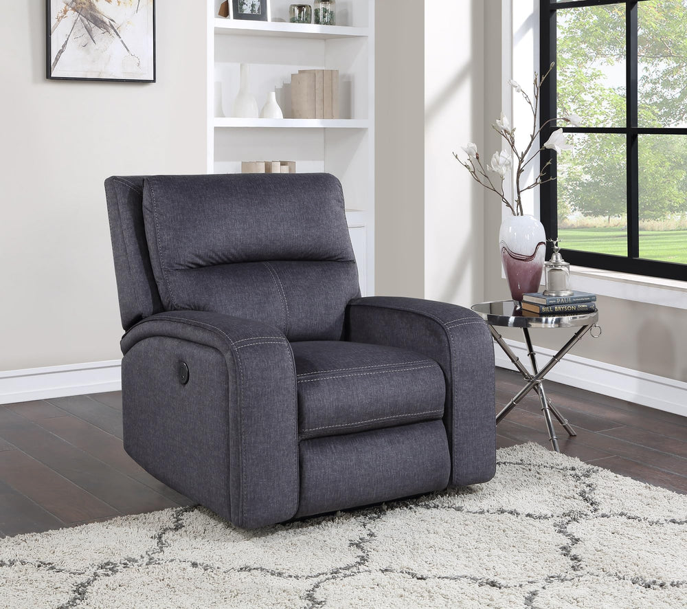 Power Reclining Chair with USB Charging Port – Zero Wallhugger, Grey