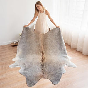 Genuine Cowhide Area Rug 6x7 ft