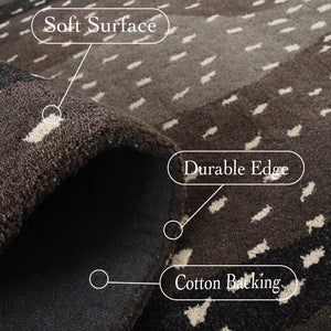 Hand-Tufted Wool Area Rug – Antelope Pattern