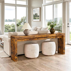 Extra Long Farmhouse Console Table 70.9 Inch
