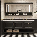 Bathroom Vanity with Sink, Smart Mirror & Open Shelves