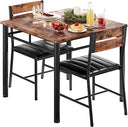2-Person Dining Table Set with Upholstered Chairs