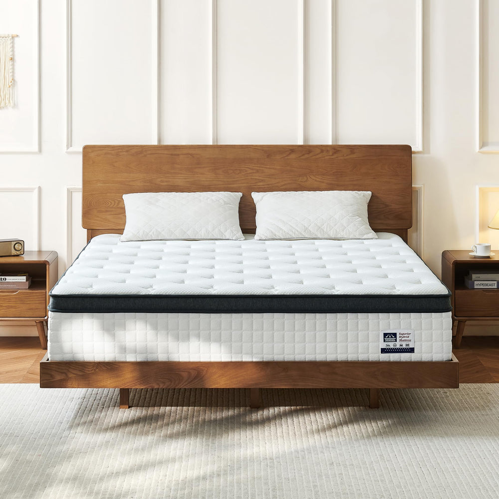 Hybrid Mattress with Gel Memory Foam & Pocketed Coils