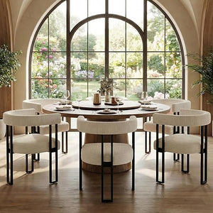 Upholstered Dining Chairs with Metal Legs