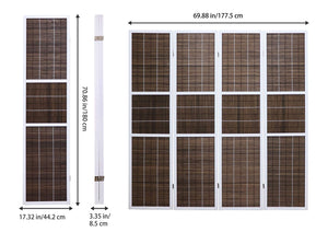 4-Panel 6ft Folding Room Divider