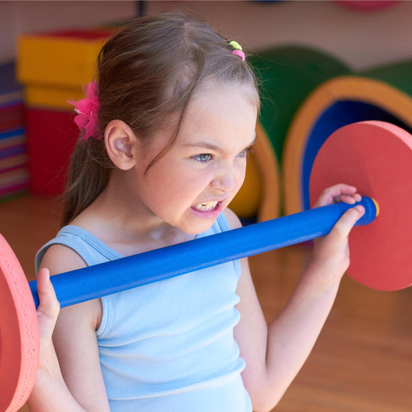 Kids Weight Bench Set & Exercise Bike – Toddler Gym with Leg Press & Barbell