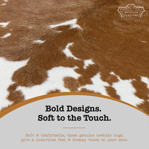 Genuine Calf Hide Cowhide Rug – Small Leather Accent Rug