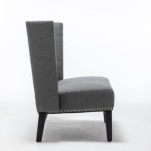 Small Tufted Loveseat Sofa with Nail Head Trim