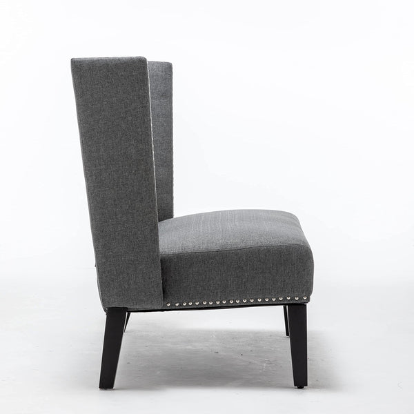 Small Tufted Loveseat Sofa with Nail Head Trim
