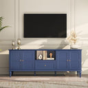 ARTPOWER 67'' Mid-Century Modern TV Stand with Storage Drawer and Doors, Long TV Stand with Adjustable Shelves for 75 Inch TV for Living Room, Bedroom, Green