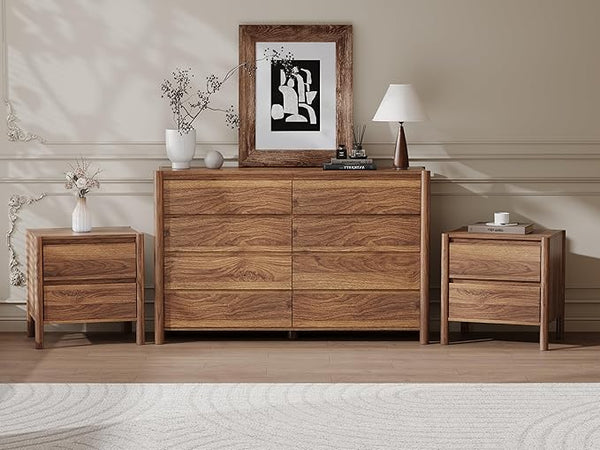 3-Piece Bedroom Dresser Set with Nightstands