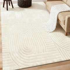 Soft High-Low Pile Area Rug – Washable, Non-Slip Indoor Rug for Living Room, Bedroom & Kids Room