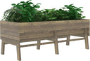 Large Elevated Cedar Raised Garden Bed with Legs & Liner