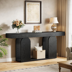 70.9-Inch Extra Long Sofa Console Table with Storage Shelf