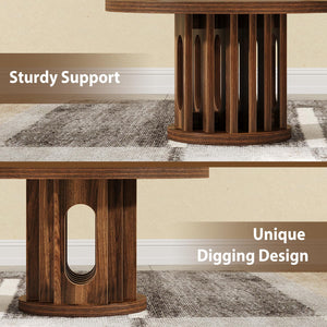 31.5" Round Coffee Table – Walnut