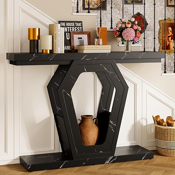 47" Console Table – Marble Texture