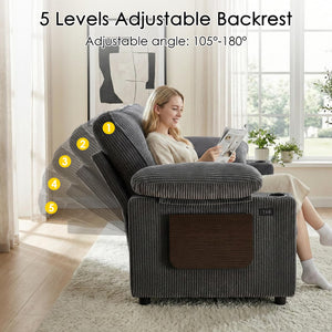 58" Convertible Sleeper Sofa Bed – Pull-Out Loveseat with Adjustable Backrest