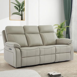 Power Reclining Sofa with Fold-Down Table & Charging Station