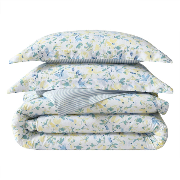 Floral Cotton Comforter Bedding Set with Shams & Pillows