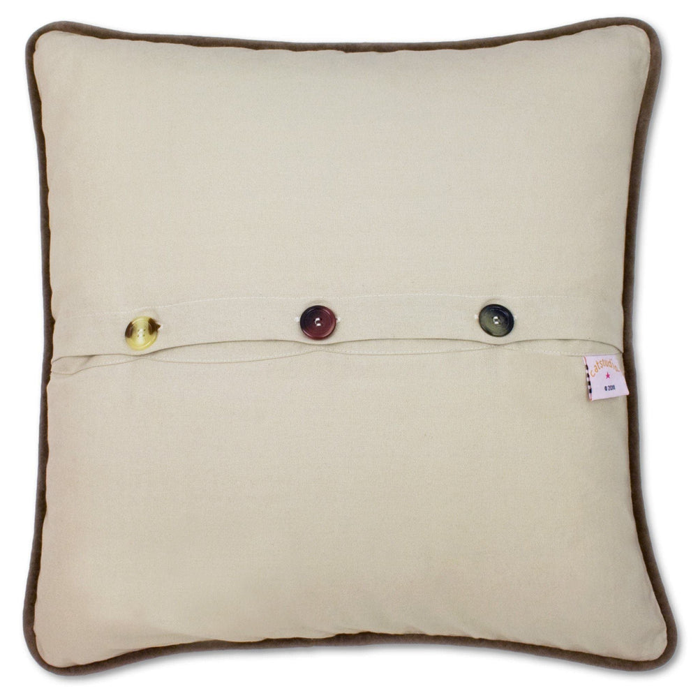 Rocky Mountain National Park Hand Embroidered Throw Pillow