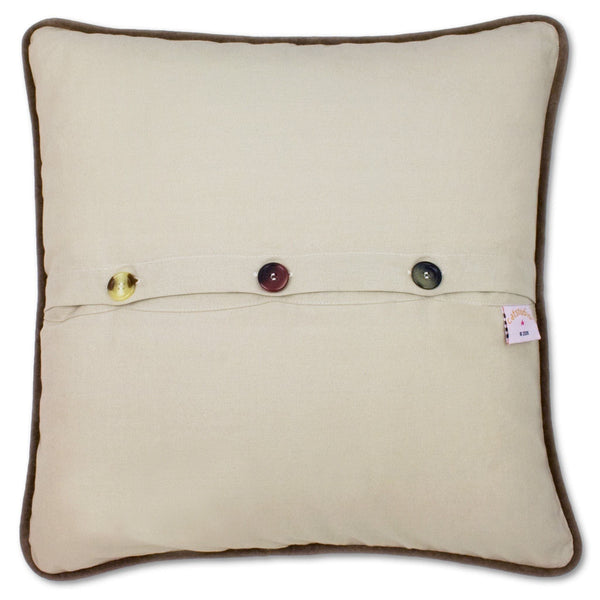 Rocky Mountain National Park Hand Embroidered Throw Pillow