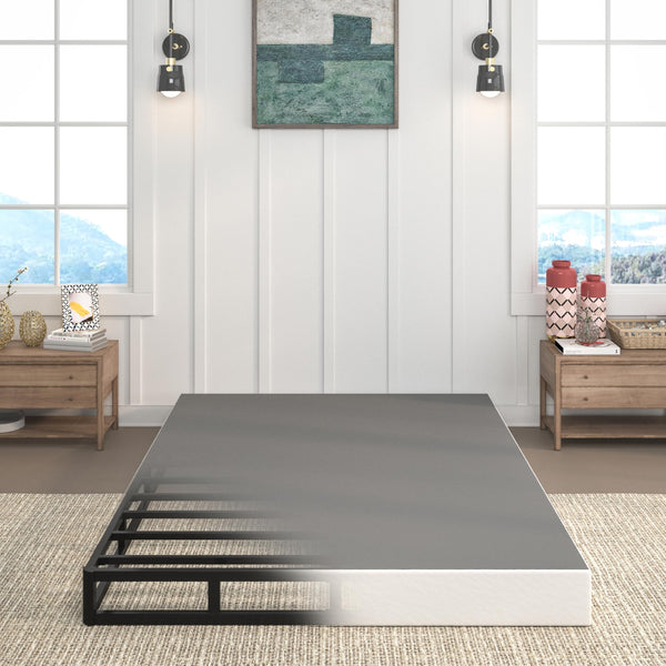 7 Inch Metal Box Spring Mattress Foundation – Heavy Duty, Noise-Free
