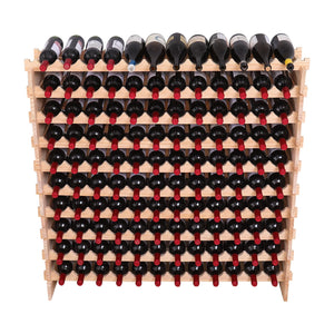 Pine Wood Freestanding Wine Rack