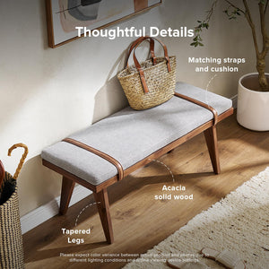 Mid-Century Modern End of Bed Bench