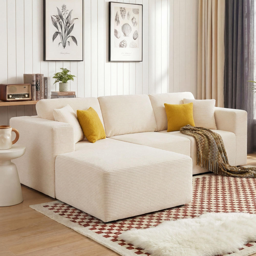 109" L-Shaped Modular Sectional Sofa