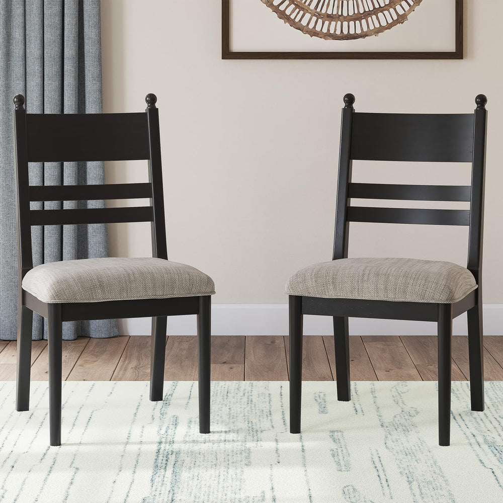 Upholstered Dining Chairs with High Back, Set of 2