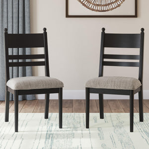 Upholstered Dining Chairs with High Back, Set of 2