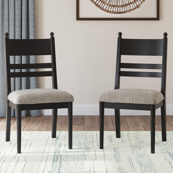 Upholstered Dining Chairs with High Back, Set of 2