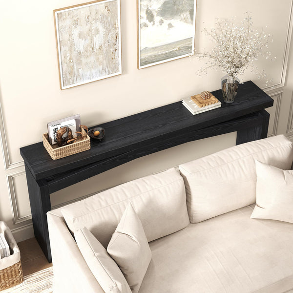 63-Inch Wooden Console Table for Entryway & Living Room