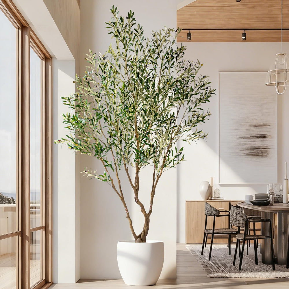 Faux Olive Tree with Pot & Moss — Large Indoor Artificial Plant
