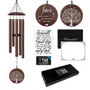 48-Inch Deep Tone Memorial Wind Chime – Black