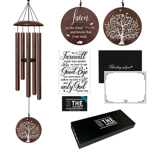 48-Inch Deep Tone Memorial Wind Chime – Black