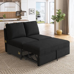 Modular Sectional Sleeper Sofa with Pull-Out Bed