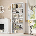 6-Tier Tall Bookcase with Wide Shelves