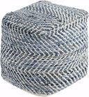 Cotton & Hemp Square Pouf Ottoman