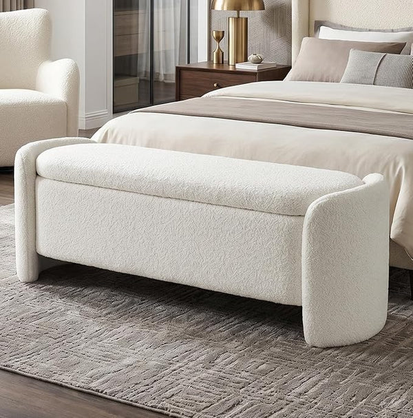 50-Inch Storage Ottoman Bench