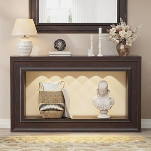 55" Console Table with LED Lights & Storage