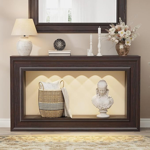 55" Console Table with LED Lights & Storage