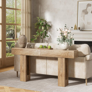 70-Inch Farmhouse Console Table – Entryway Sofa Table