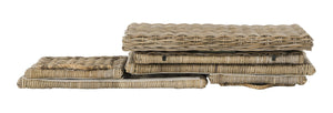 Wicker Storage Trunk with Removable Lid