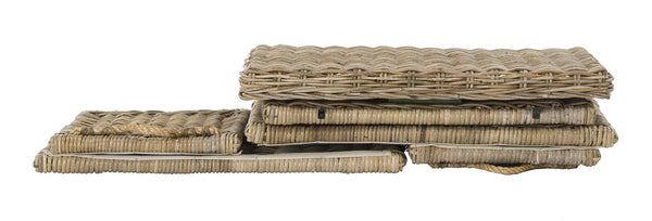 Wicker Storage Trunk with Removable Lid