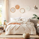 Boho Tufted Comforter Set with Pom-Pom Trim | Queen & King