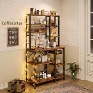 6-Tier Kitchen Baker's Rack with Power Outlet