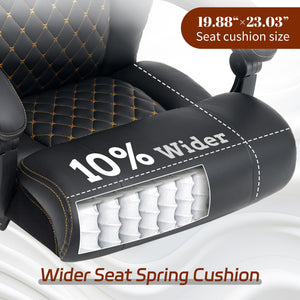 Big and Tall Reclining Office Chair 600 lbs – High Back Ergonomic with Lumbar Support & Footrest
