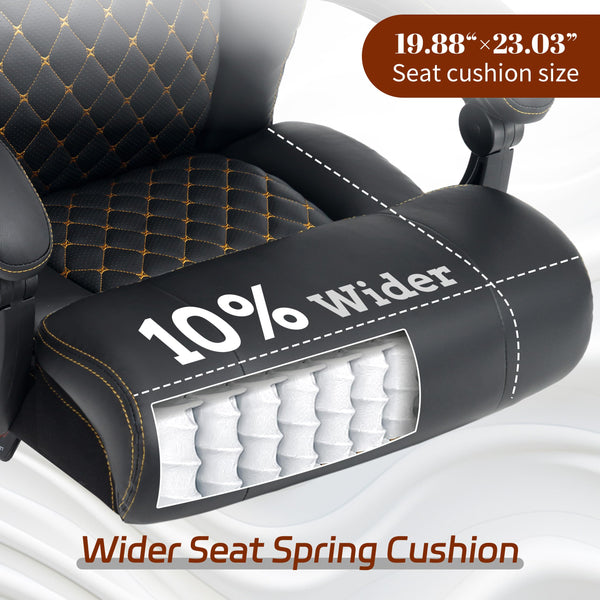 Big and Tall Reclining Office Chair 600 lbs – High Back Ergonomic with Lumbar Support & Footrest
