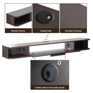 55" Floating Wall-Mounted TV Stand with Storage